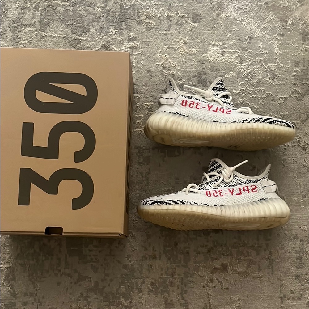 Adidas Yeezy Boost 350 V2 with Black and White Stripes